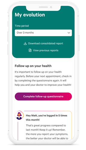 Bild mobiltelefon med MPN tracker