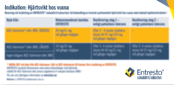 Doskort för ENTRESTO - framsida