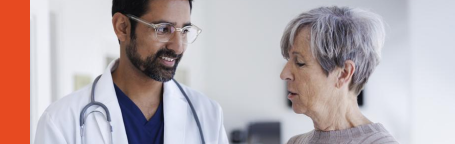 Bild på doktor och patient
