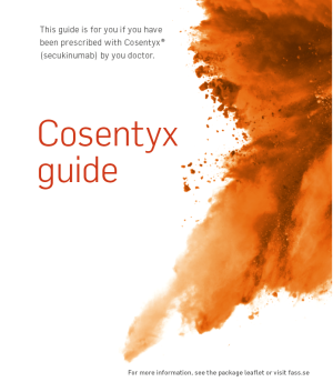Cosentyx guide på engelska för patienter