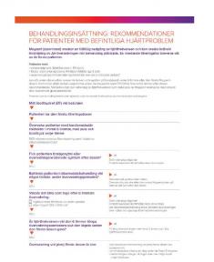 Instruktion inför behandlingsinsättning 